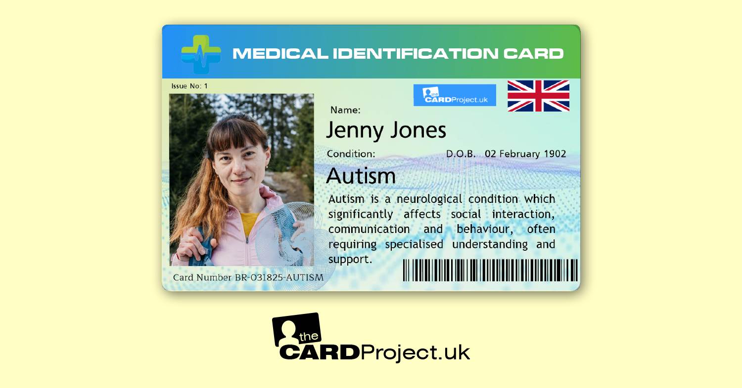 Premium Autism Autism Medical ID Card